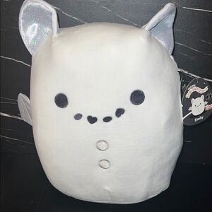 Squishmallows Snowman Emily the Bat Plush - White